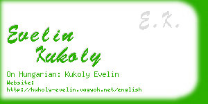 evelin kukoly business card